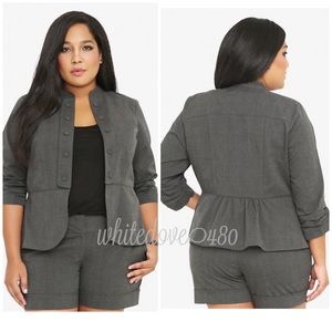 Torrid Open Front Glen Plaid Blazer NEW Size 4